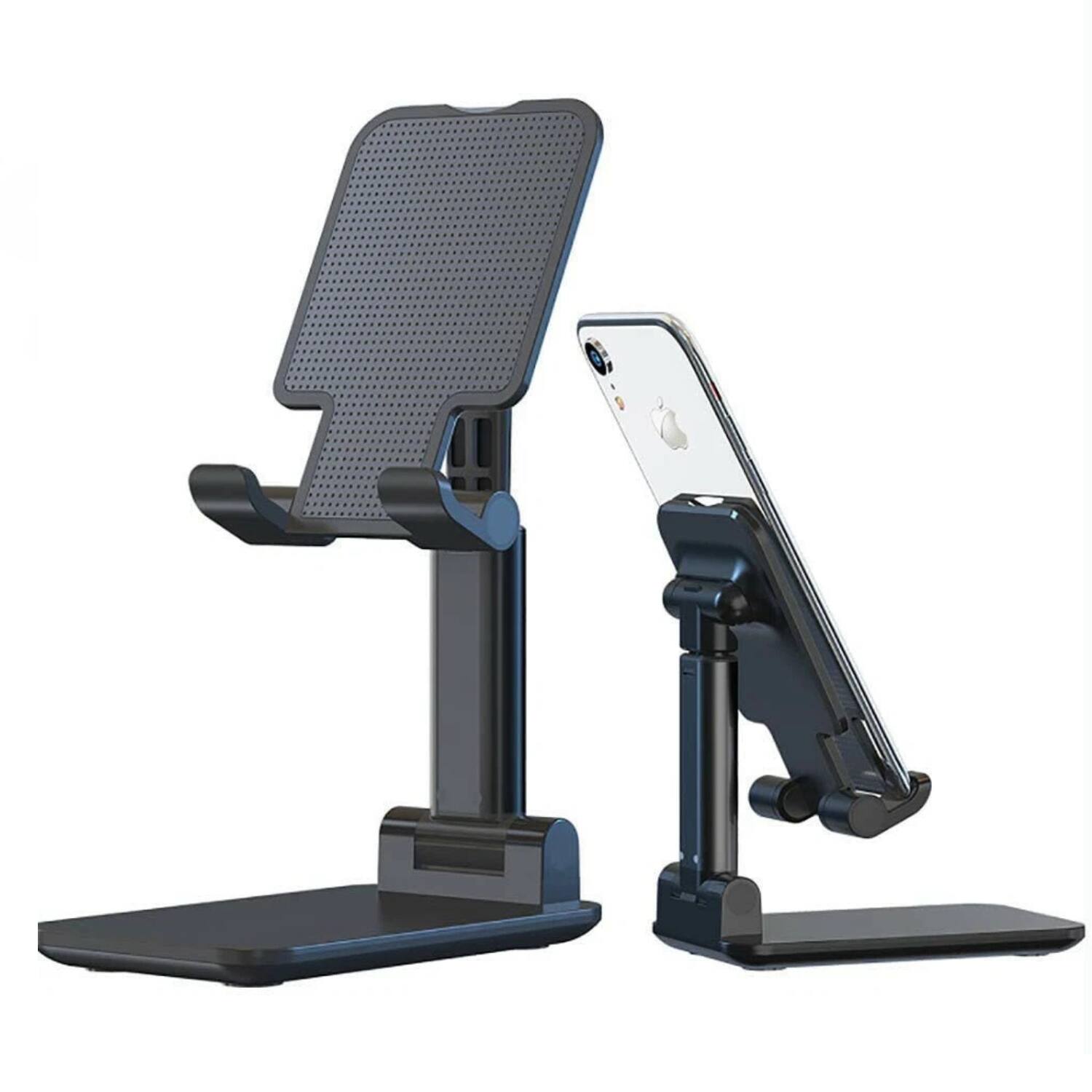 Angle. Stock Preferred - Adjustable Cell Phone & Tablet Stand Black - Black.