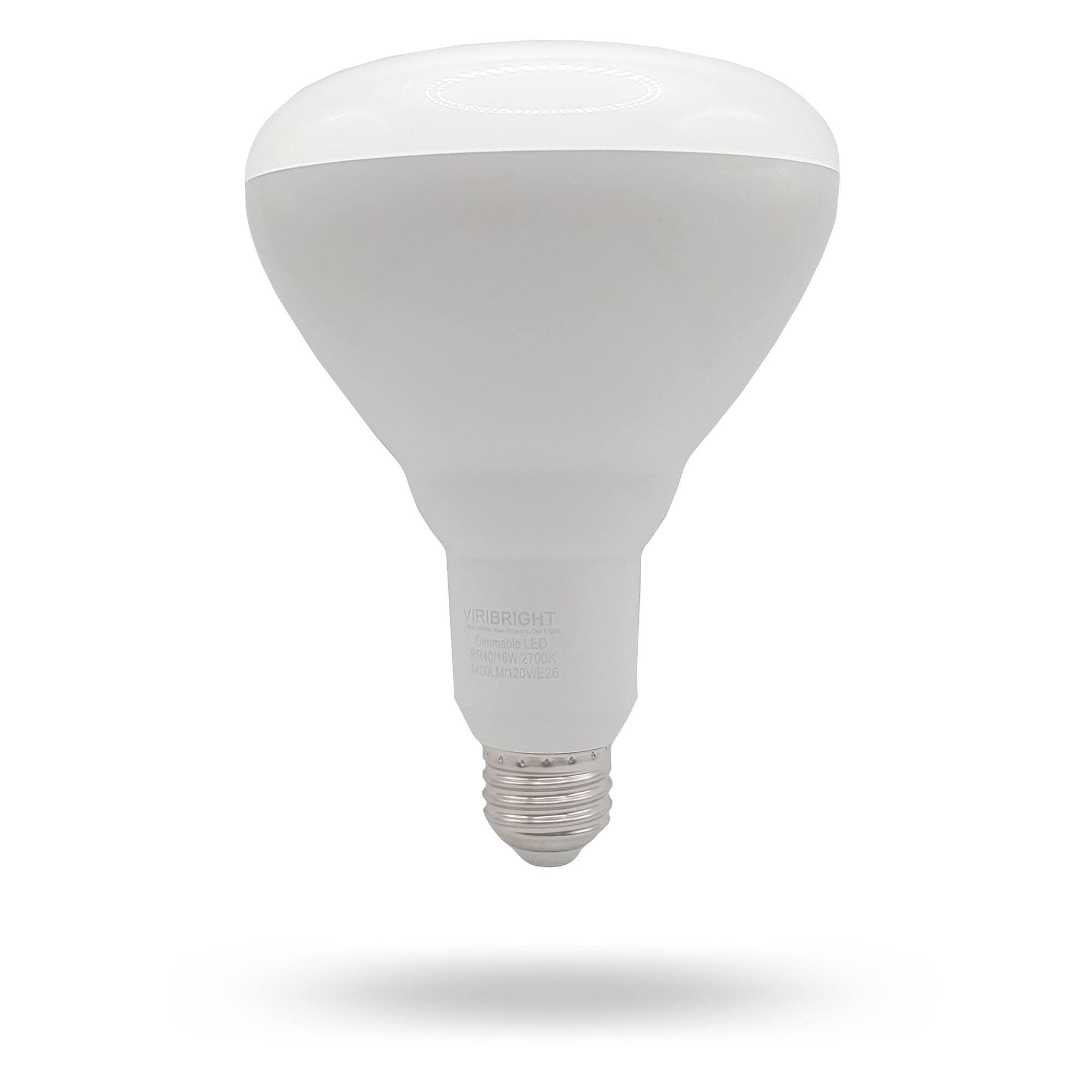 VIRIBRIGHT - Dimmable LED BR40/10W/2700K 1400LM/120V/E26