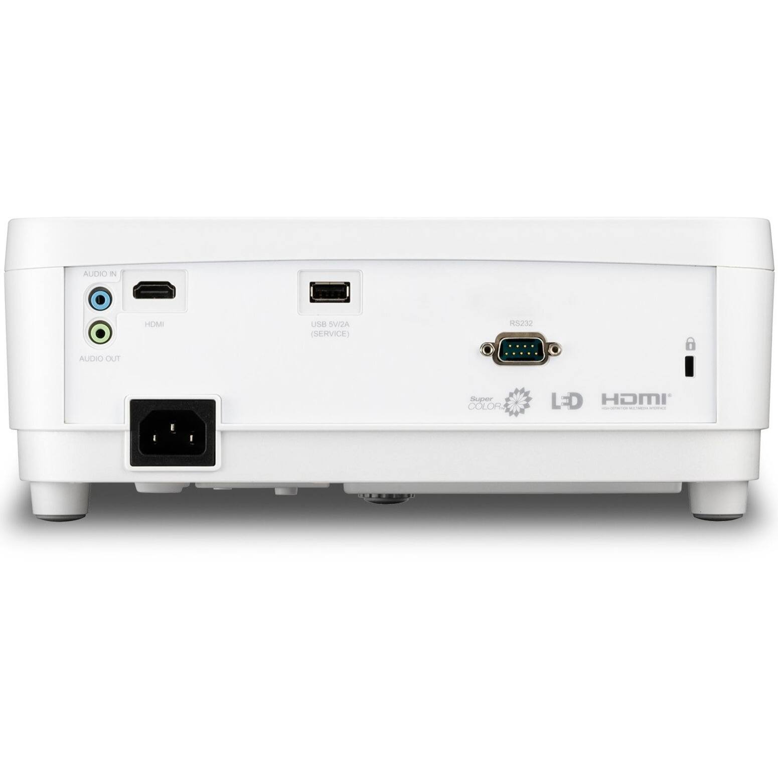 Alt View 11. ViewSonic - LS510WH-2 3000 ANSI Lumens WXGA LED Business/Education Projector - White.