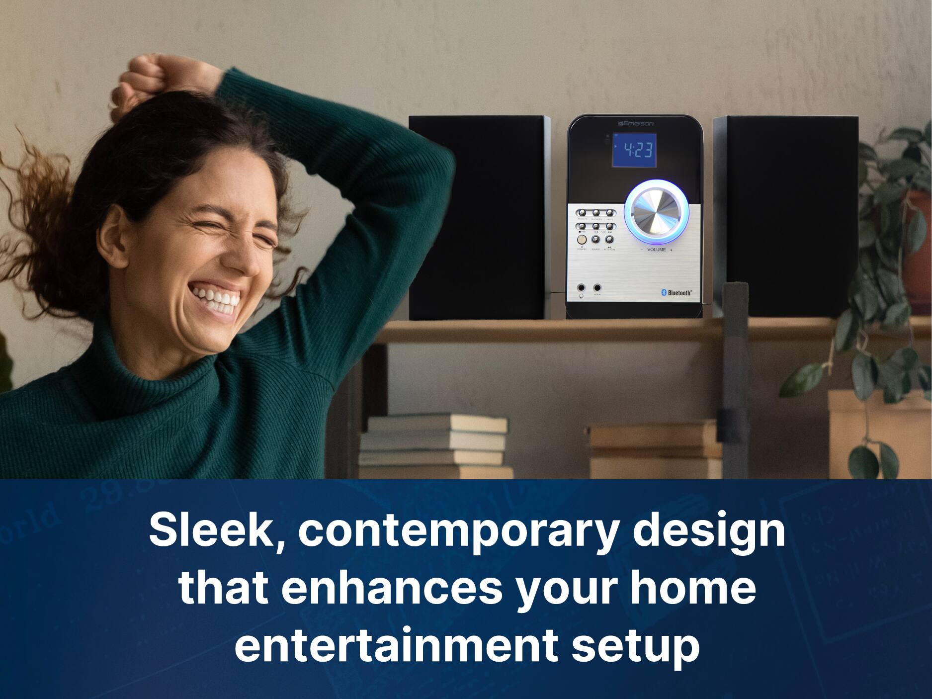 SeT 4:23 + = + I I Sluetnoth 29. orld Sleek, contemporary design that enhances your home entertainment setup Yea