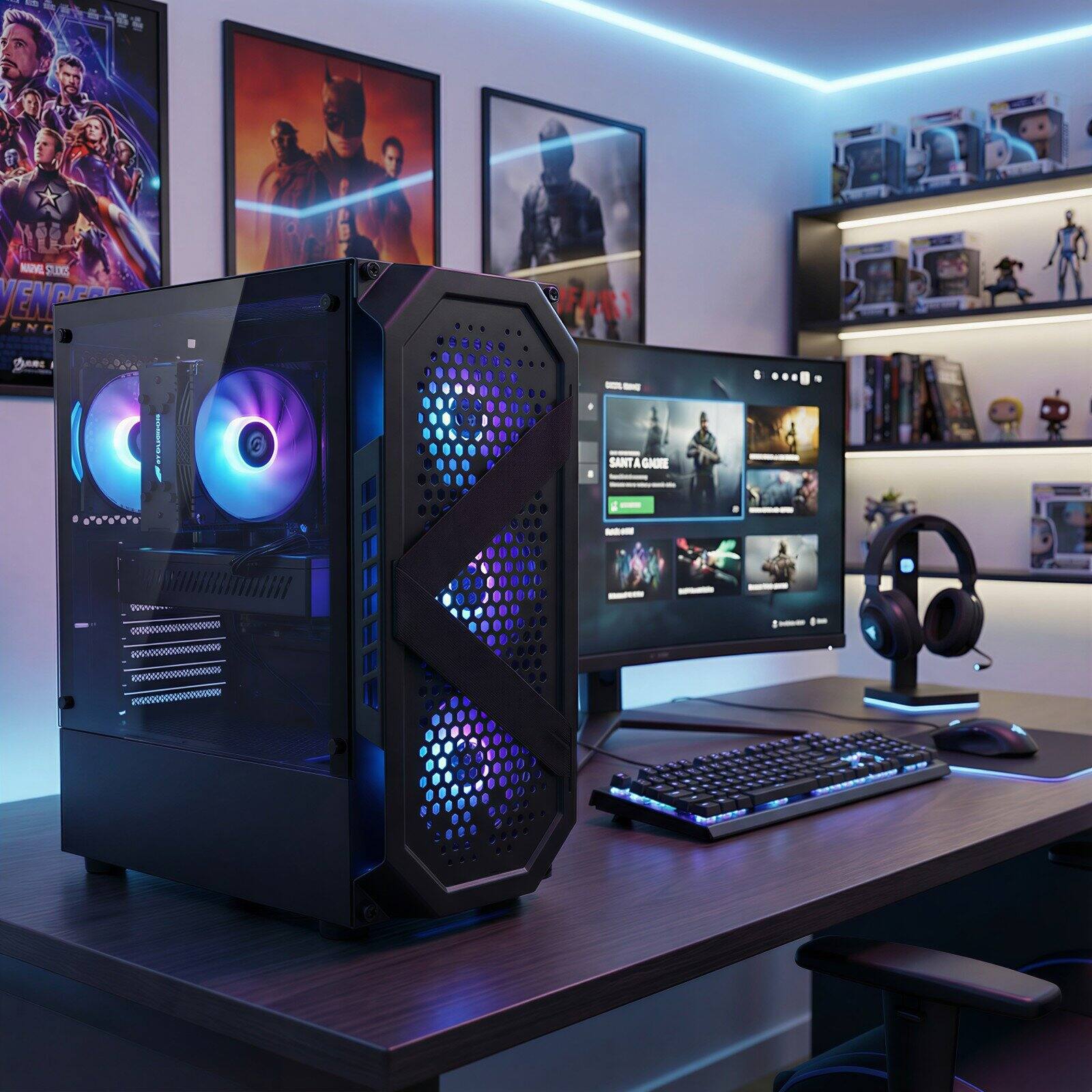 STGAubron Gaming Desktop PC, GeForce RTX 3060 12G, Intel Core i7