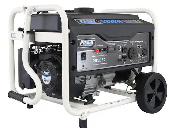 Pulsar
PG5250
GASOLINE GENERATOR
224CC
AC 120V
TT-30R(V) MAIN BREAKER
DC BREAKER
DC 12V 8.3A
BATTERY CHARGING ONLY
OIL ALERT LAMP
VOLTAGE FREQUENCY METER
AC 120V
AC 120V
AC 120V/240V
DC 12V 8.3A
ENG.SW
ON
OFF
DC 12V 8.3A
PG5250
OIL ALERT LAMP
D1226
1230033
TT-30R(RV)