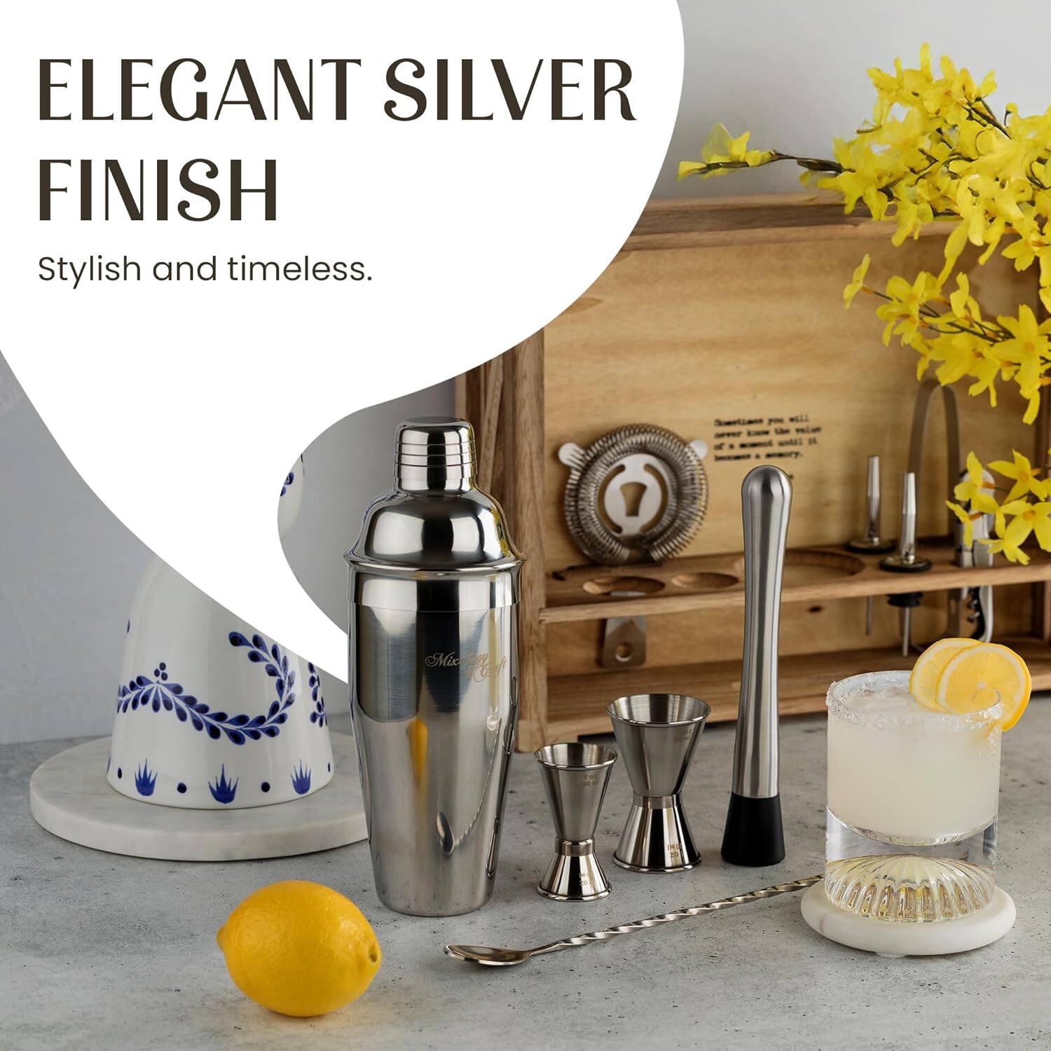ELEGANT SILVER FINISH  
Stylish and timeless.