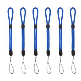 Unique Bargains - Camera Wrist Strap, 6pcs Adjustable Nylon Wristlet Lanyard String for Camera Keys Keychain Phone USB Wallet - Pure Dark Blue
