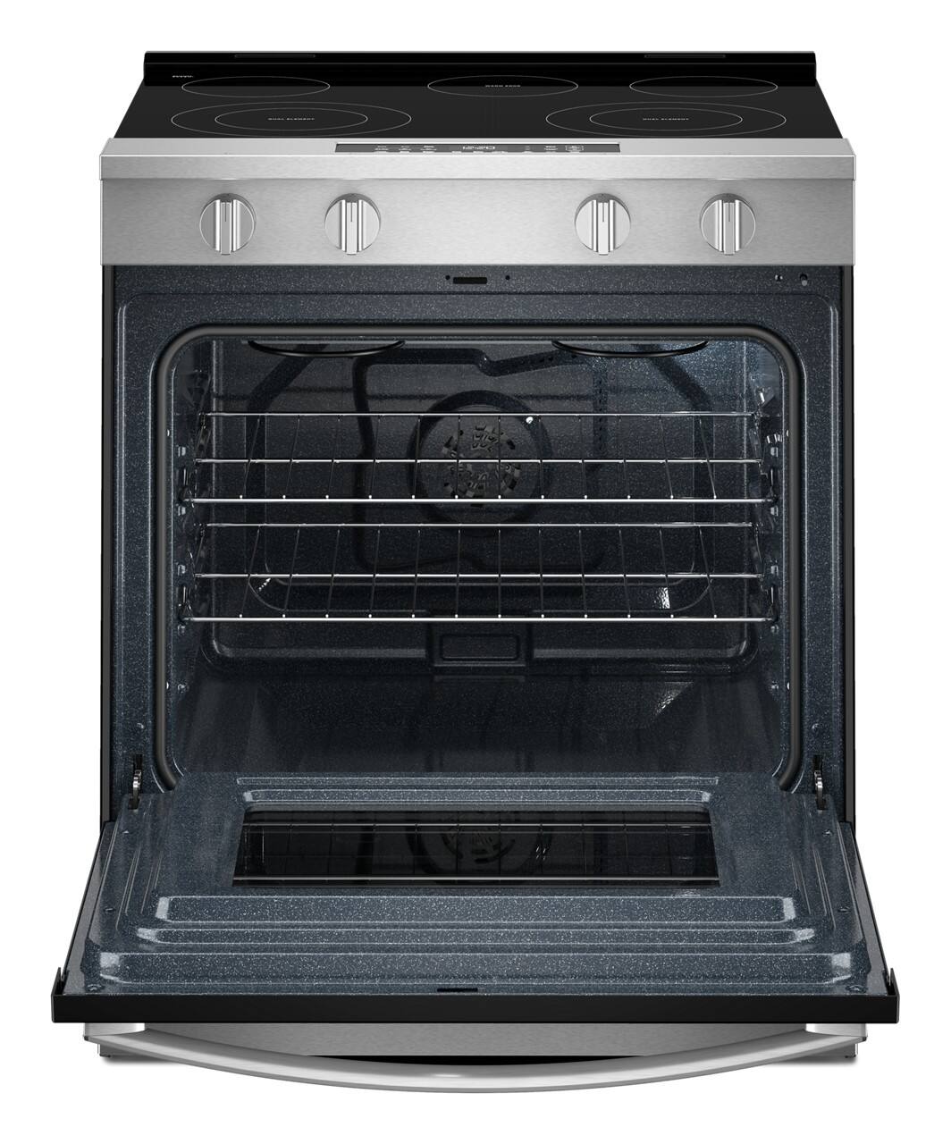 Alt View 10. Whirlpool - 5.3 Cu. Ft. Slide-In Electric Range with No Preheat and Slow Cook Modes - Stainless Steel.