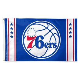 WinCraft - Philadelphia 76ers 3' x 5' Vertical Stripe Deluxe Single-Sided Flag - Multicolor