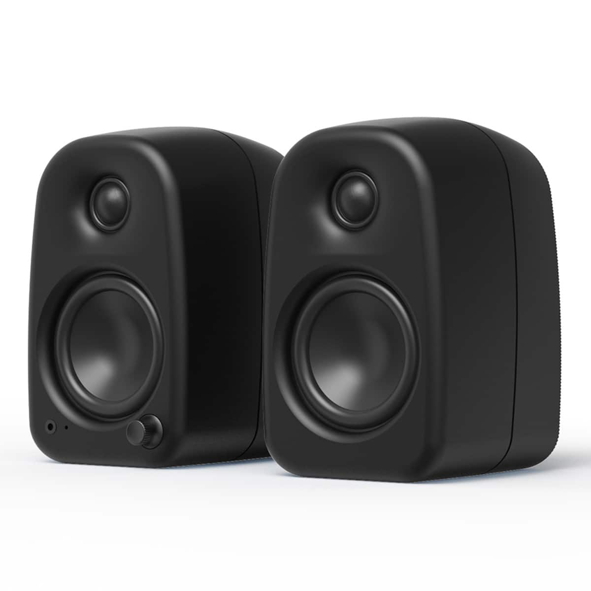 Kanto - UKI Bluetooth Desktop Speakers - Pair (Onyx) - Black