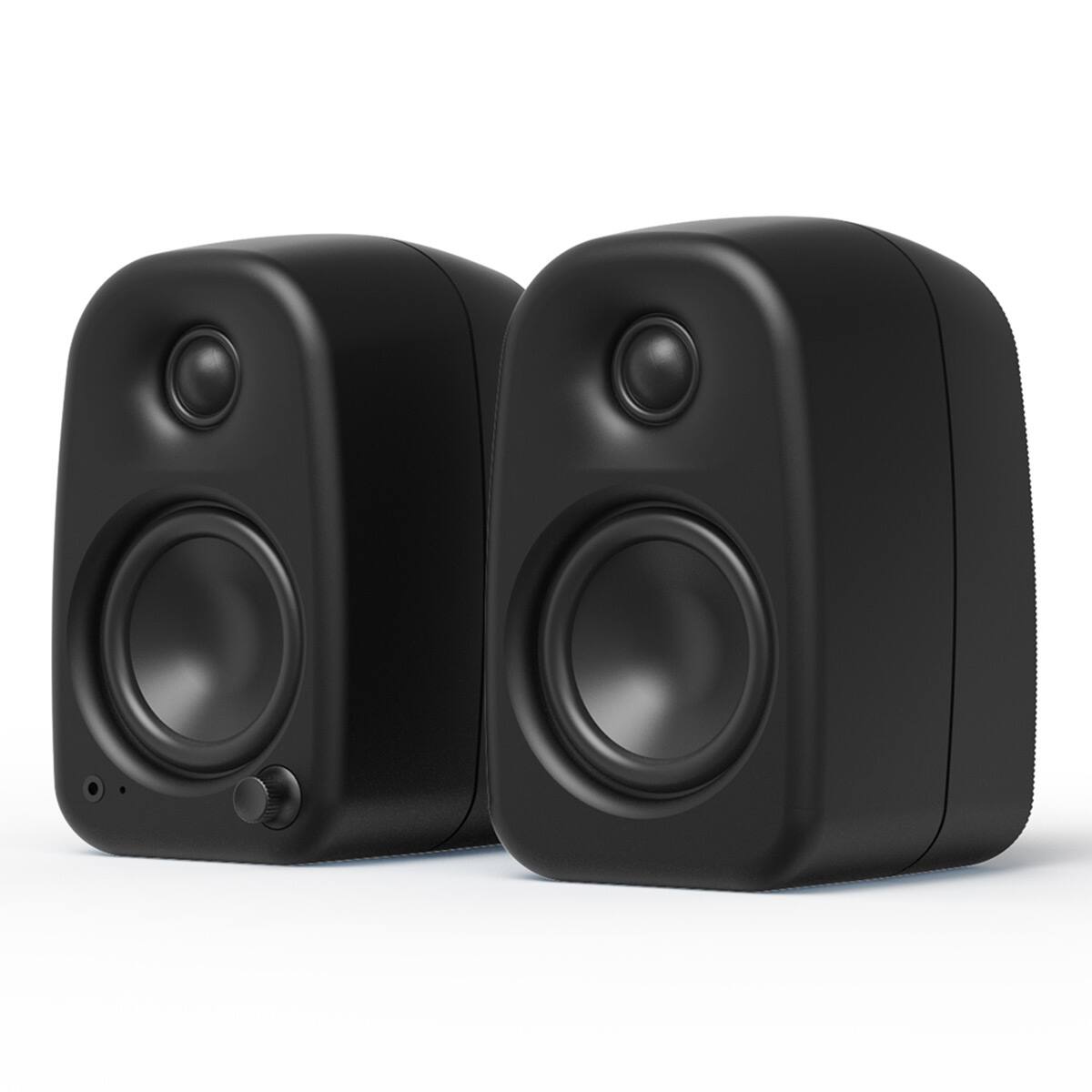 Front. Kanto - Kanto UKI Bluetooth Desktop Speakers - Pair - Black.
