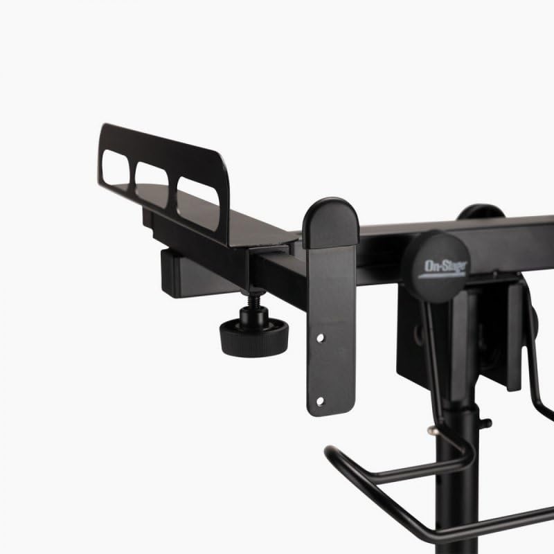 Alt View 9. On Stage Stands - On-Stage MIX-400 V2 Mobile Mixer Stand: Rolling platform for mixers, laptops, controllers. Height adjustable (28"-38"), - Black.