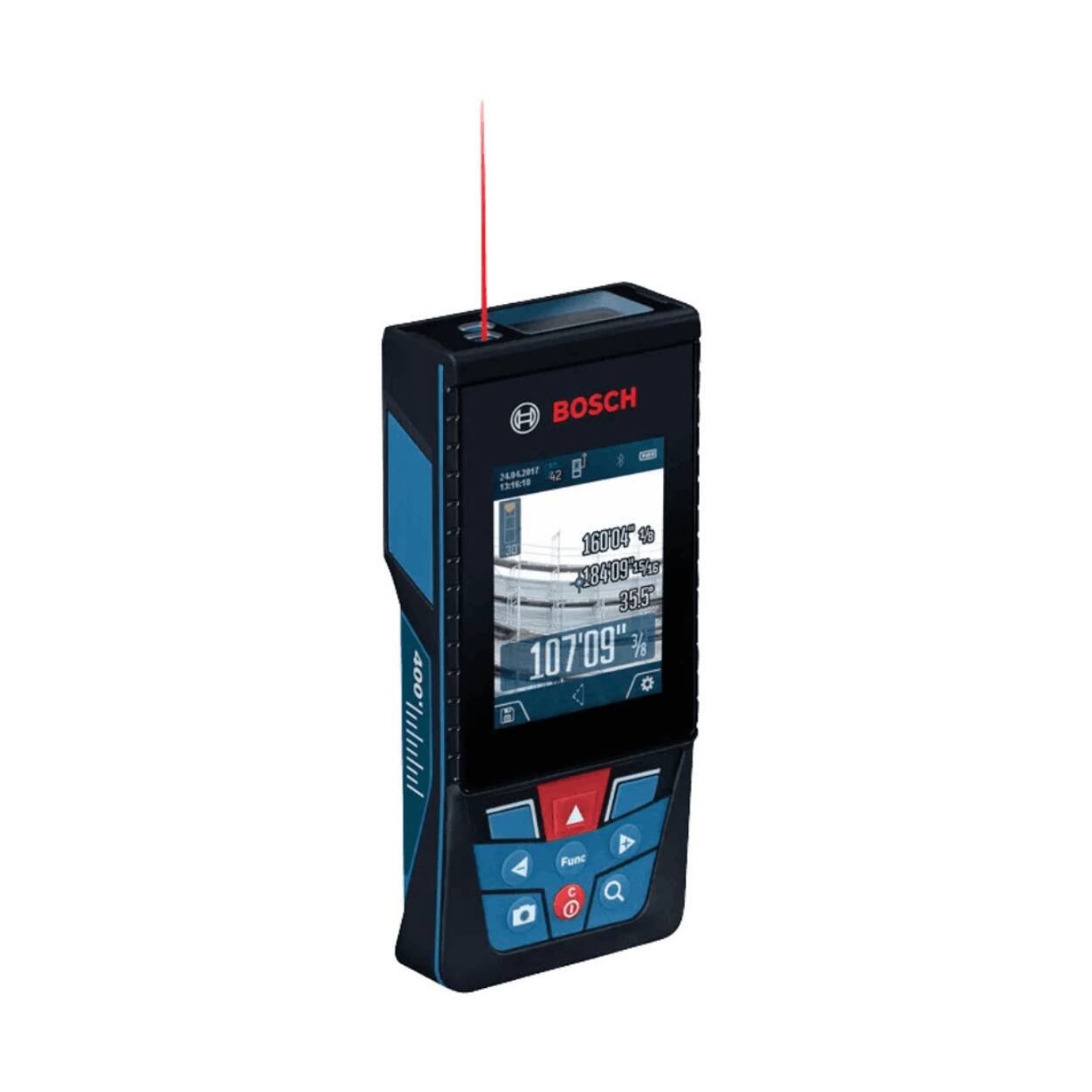 Bosch - Refurbished Excellent - Blaze Outdoor 400 ft. Connected Rechargeable Laser Distance Measure