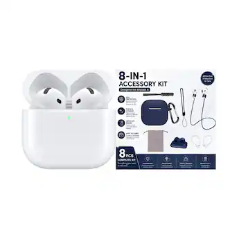 Bundle Apple AirPods 4 8 in 1 Blue Accessory Kit - Best Buy Bundle Apple AirPods 4 8 in 1 Blue Accessory Kit - Best Buy