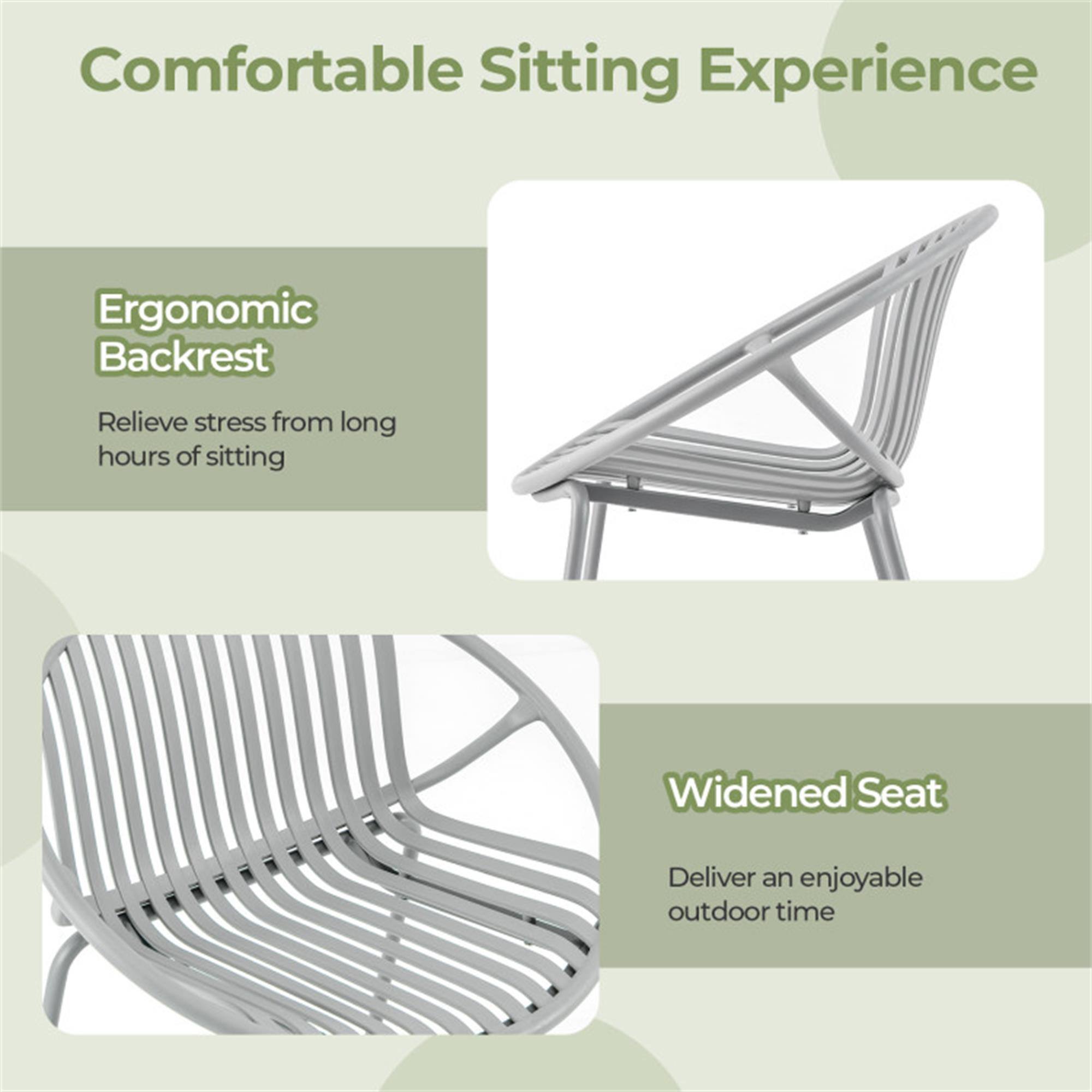 Comfortable Sitting Experience

Ergonomic Backrest  
Relieve stress from long hours of sitting

Widened Seat  
Deliver an enjoyable outdoor time