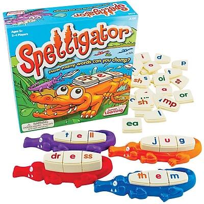 Spettigator Ages 2-4 Players Spolksion How many words can you chomp? Learning Junior, A WARNING: