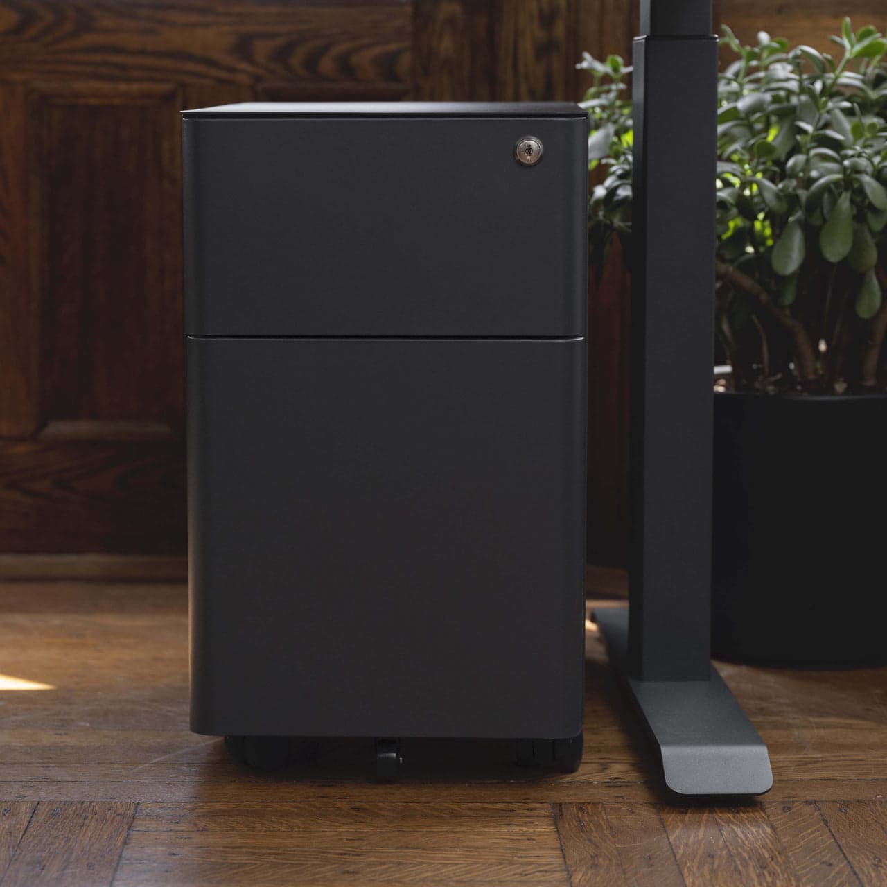 Branch Furniture - Branch Small Filing Cabinet – Compact Office Storage, Lockable Drawers, Durable Design for Organization - Charcoal