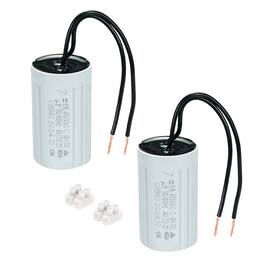 Unique Bargains - 2pcs 7uF CBB60 Running Capacitor, AC 450V 2 Wires 50/60Hz Cylinder 60x35mm for Water Pumps, Washing Machines - Gary