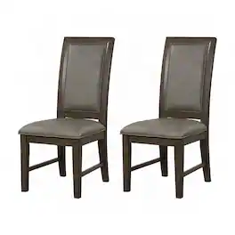 New Classic Furniture - Cityscape Dining Chair-Walnut (Set of 2) - Brown