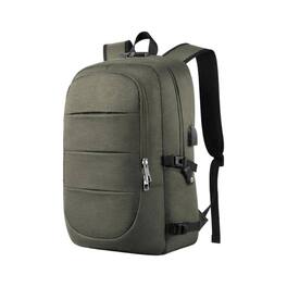 Circus Cirle - Business Backpack With Usb Charging Port - Green