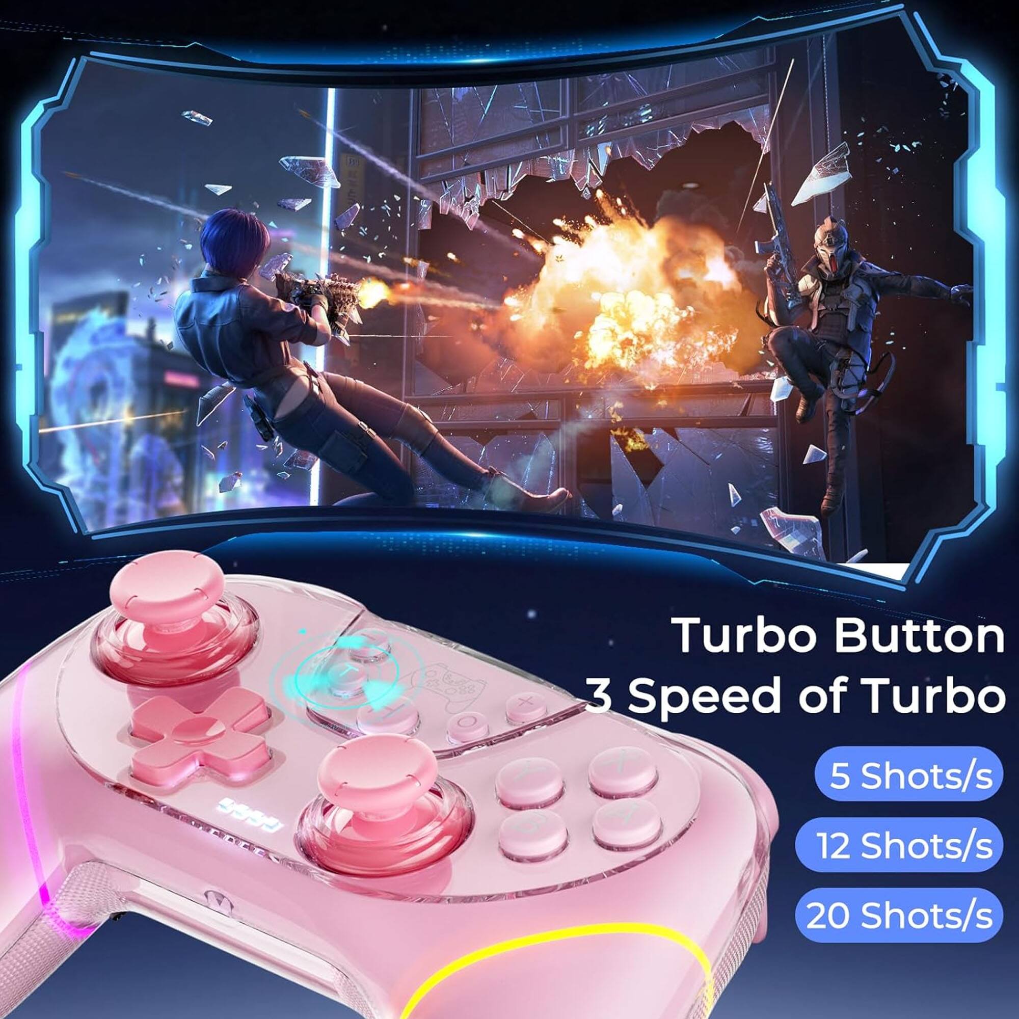 Turbo Button 3 Speed of Turbo  
5 Shots/s  
12 Shots/s  
20 Shots/s