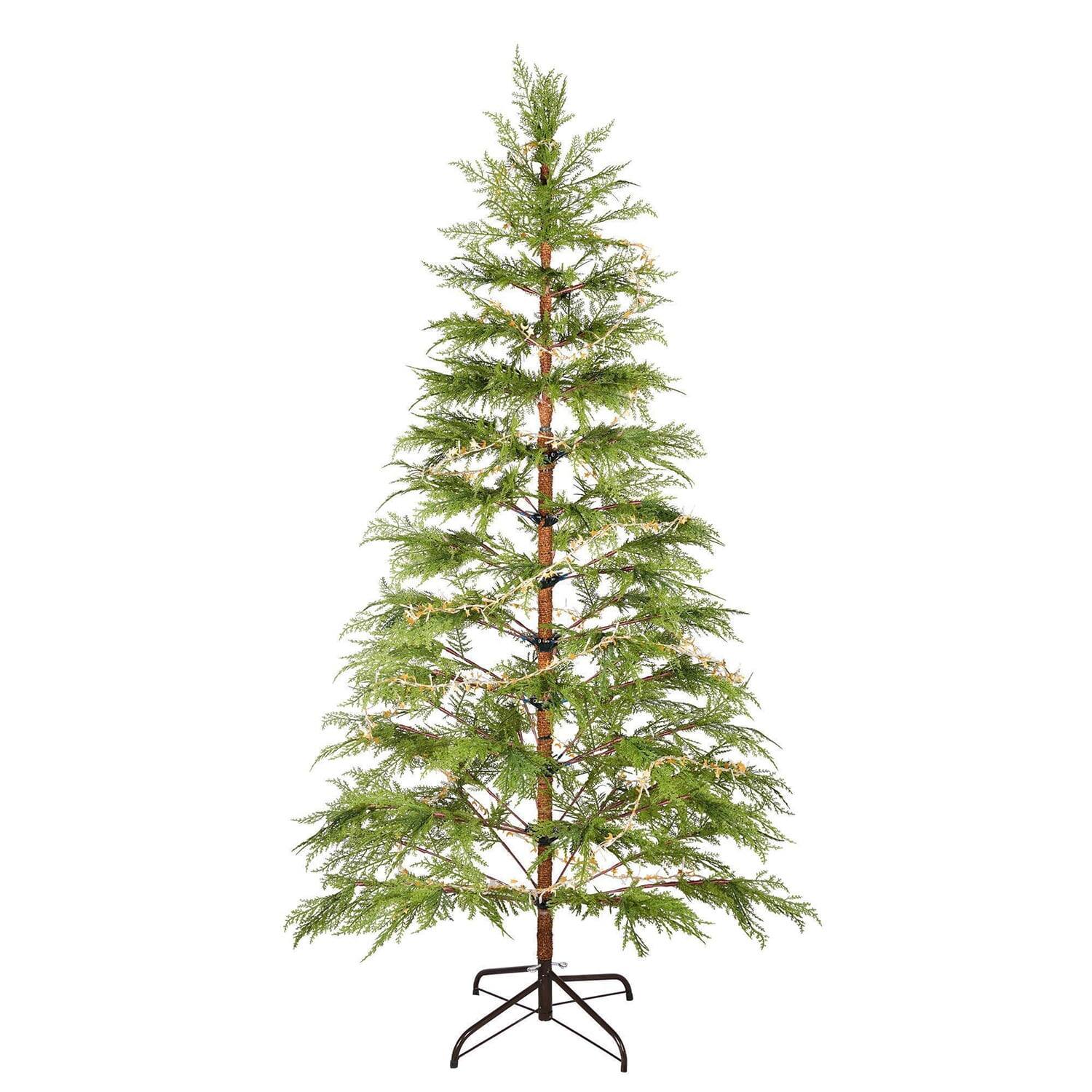 Alt View 8. Pefilos - 6-Feet Artificial Christmas Tree with LED Lights & Metal Stand, 612 Branch Tips Decor, Festive Xmas Display - Green.