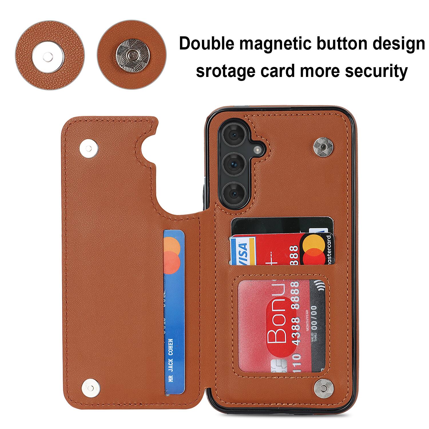 Dteck Wallet Case for Samsung Galaxy A36 5G, RFID Blocking Double ...
