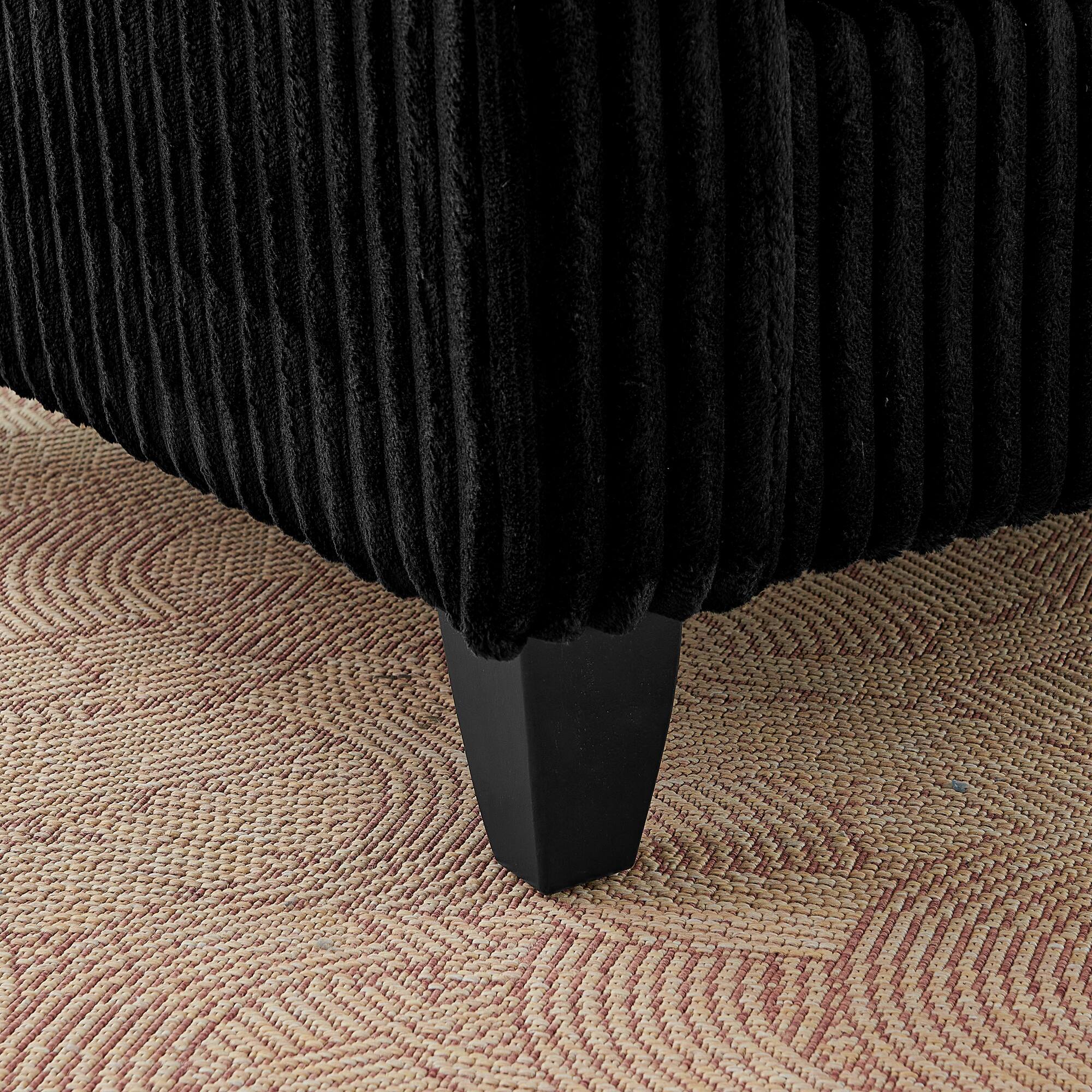 Alt View 1. GOODSILO - Comfortable Single Sofa Chair with Backrest & Armrests - Living Room & Bedroom Accent - Black.