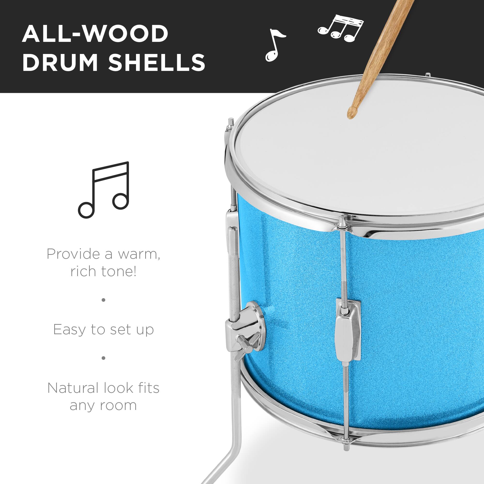 ALL-WOOD DRUM SHELLS

- Provide a warm, rich tone!
- Easy to set up
- Natural look fits any room