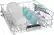 Alt View 27. Bosch - 800 Series 24" Top Control Smart Built-In Stainless Steel Tub Dishwasher with 3rd Rack, 42 dBA - White.