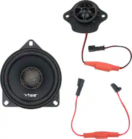 Metra - Plug‑and‑Play Center Channel Car Speaker Kit for Tesla Vehicles - Black