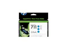 Original HP Ink - Vibrant. Precise. Reliable.
DesignJet 711 Cyan Cian
3-Pack
3 HP Bright Office Ink Cartridges
