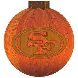 Fan Creations - San Francisco 49ers 12'' Pumpkin Sign - Orange