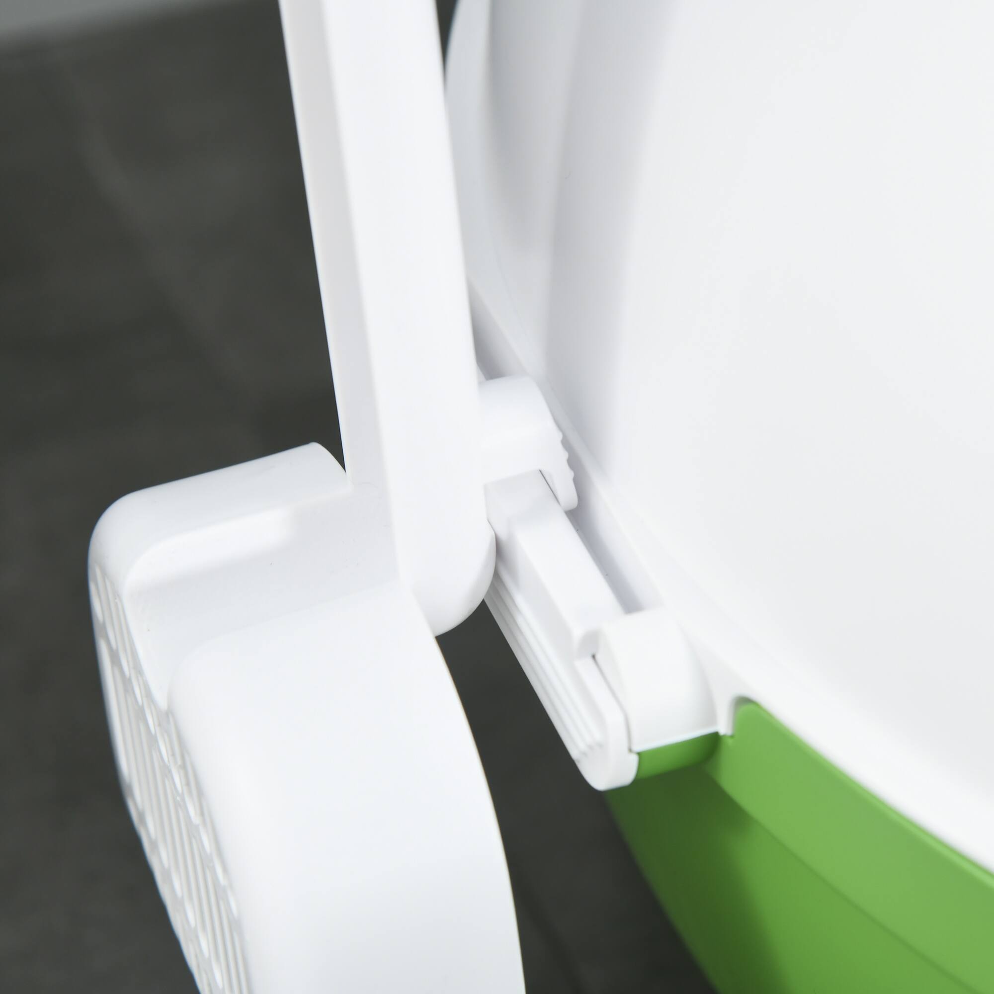 Alt View 5. Pawhut - Hooded Cat Litter Box, Large Kitty Litter Pan with Lid, Scoop, Leaking Sand Pedal, Top Handle - Green.