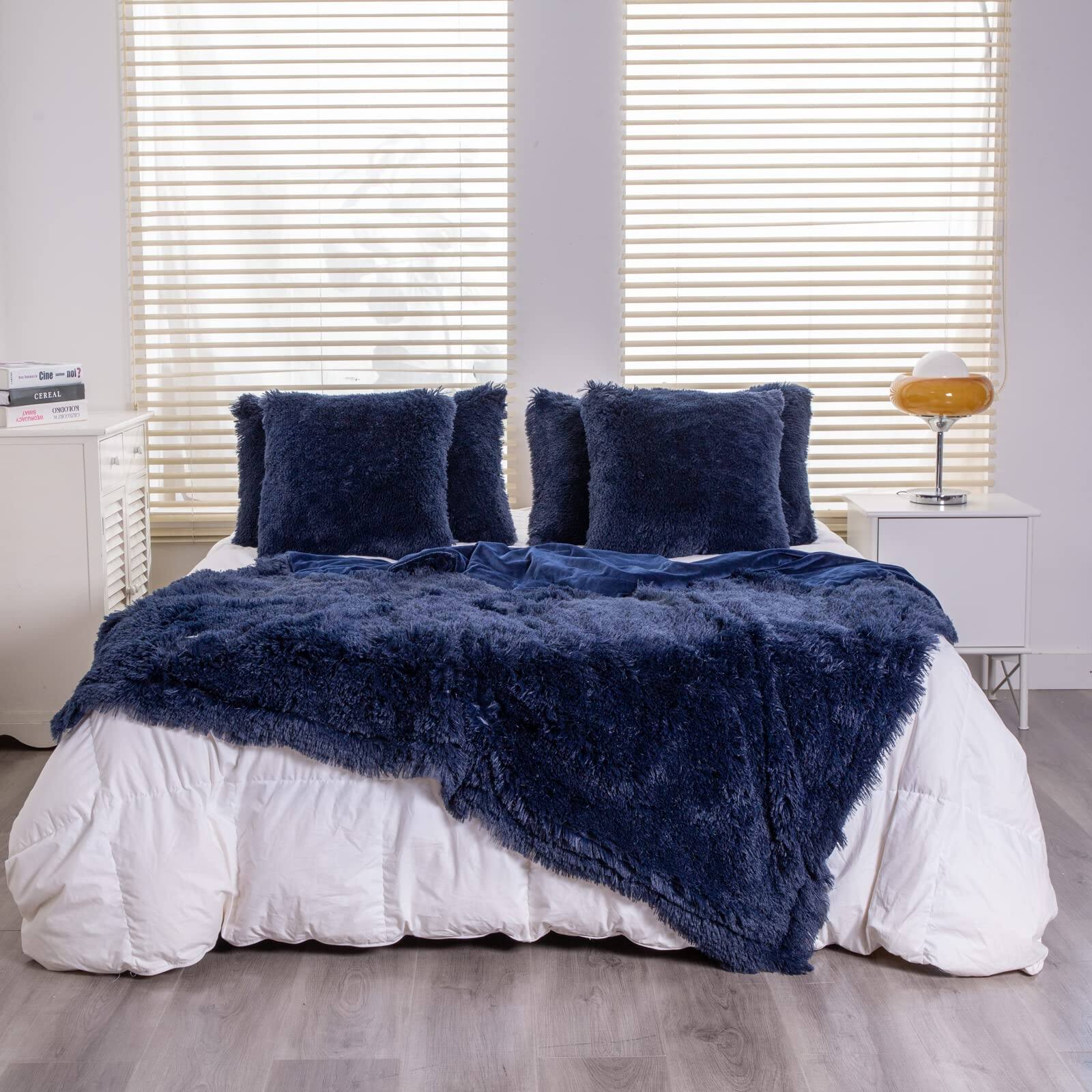 Navy Blue Twin60" x 80"