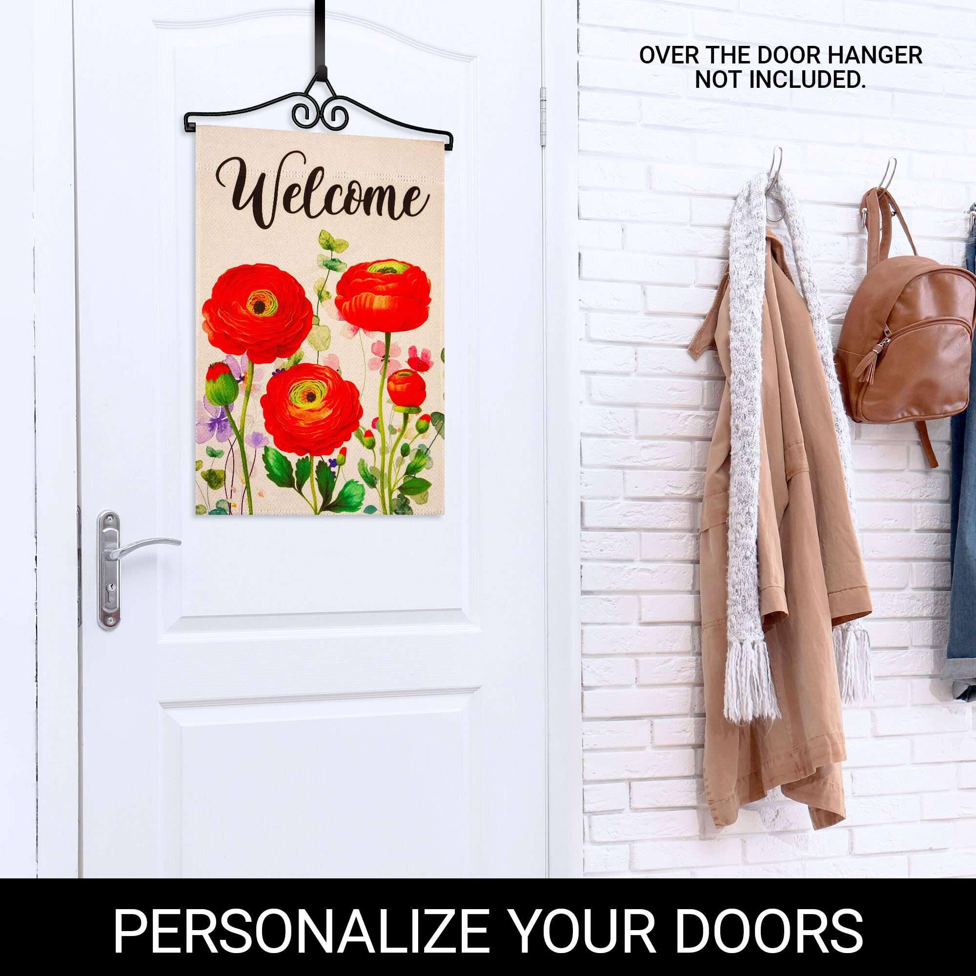 OVER THE DOOR HANGER NOT INCLUDED.

Welcome

PERSONALIZE YOUR DOORS