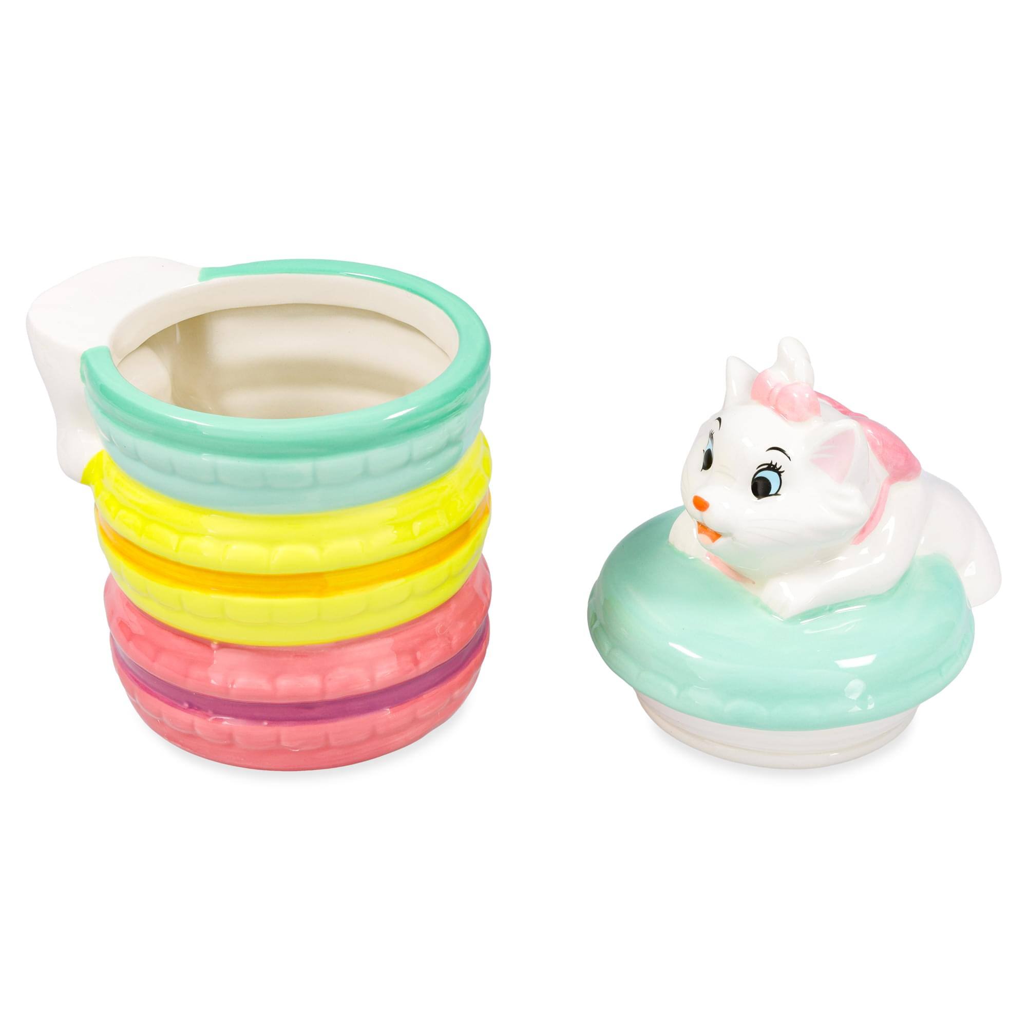 Alt View 2. Silver Buffalo - Disney The Aristocats Marie Macarons 6-Inch Sculpted Ceramic Snack Jar - Multi-Colored.
