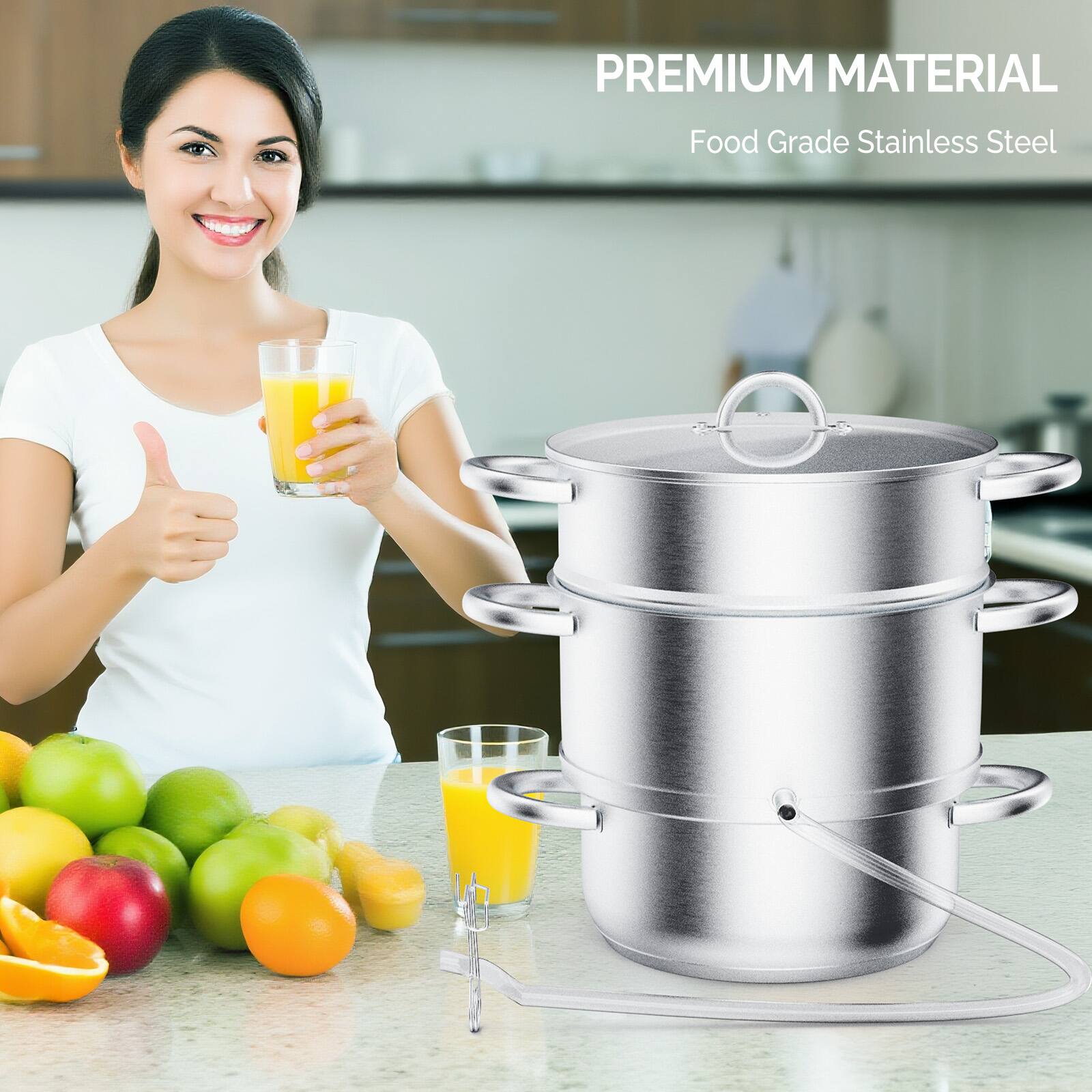 PREMIUM MATERIAL  
Food Grade Stainless Steel