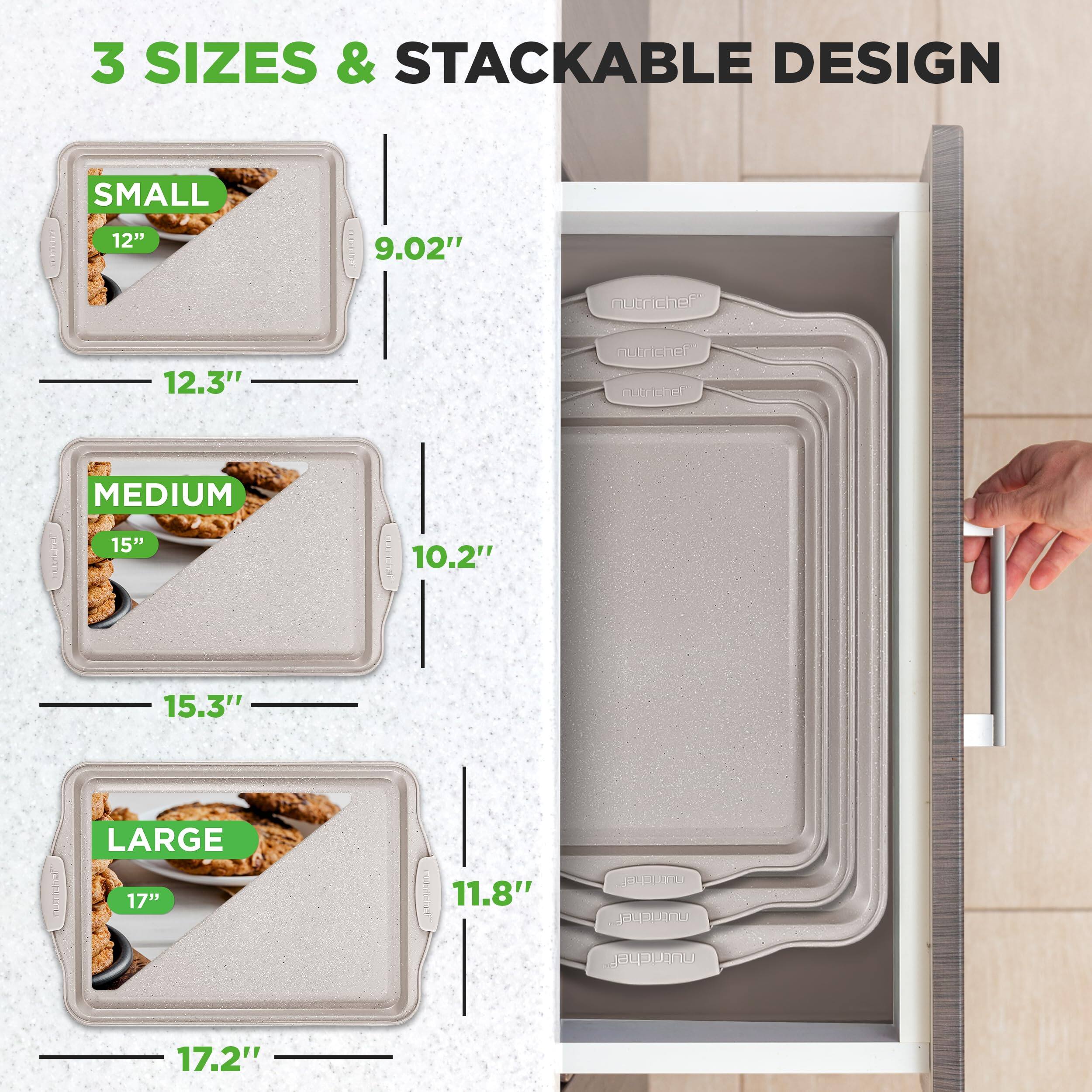 3 SIZES & STACKABLE DESIGN

SMALL  
12"  
9.02"  
12.3"

MEDIUM  
15"  
10.2"  
15.3"

LARGE  
17"  
11.8"  
17.2"