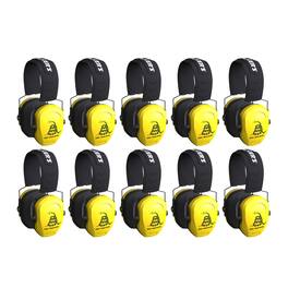 Walkers - Walker's Razor Slim Passive Earmuffs, Don't Tread On Me (10 Pack) - Yellow