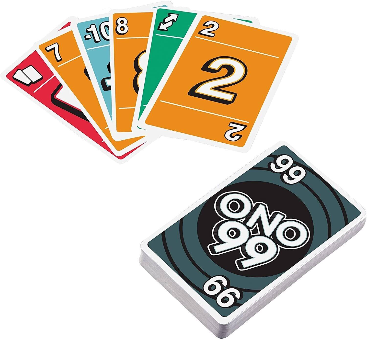 Mattel ONO 99 Card Game By UNO GAMES (MISC) Multicolor