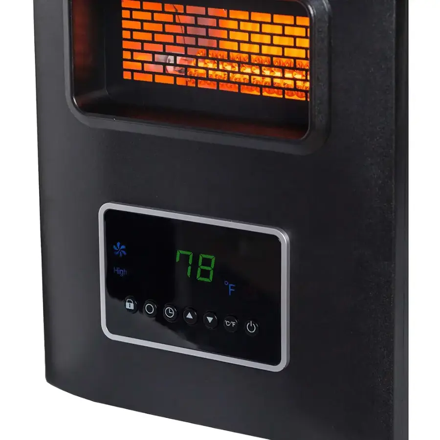Alt View 20. Lifesmart - 4-Wrapped Element Infrared Heater with USB Charging - Black.
