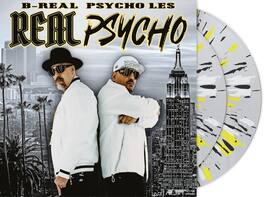 B-Real & Psycho Les - Real Psycho - Deluxe Limited Edition - Clear with Black, Yellow & White - VINYL LP