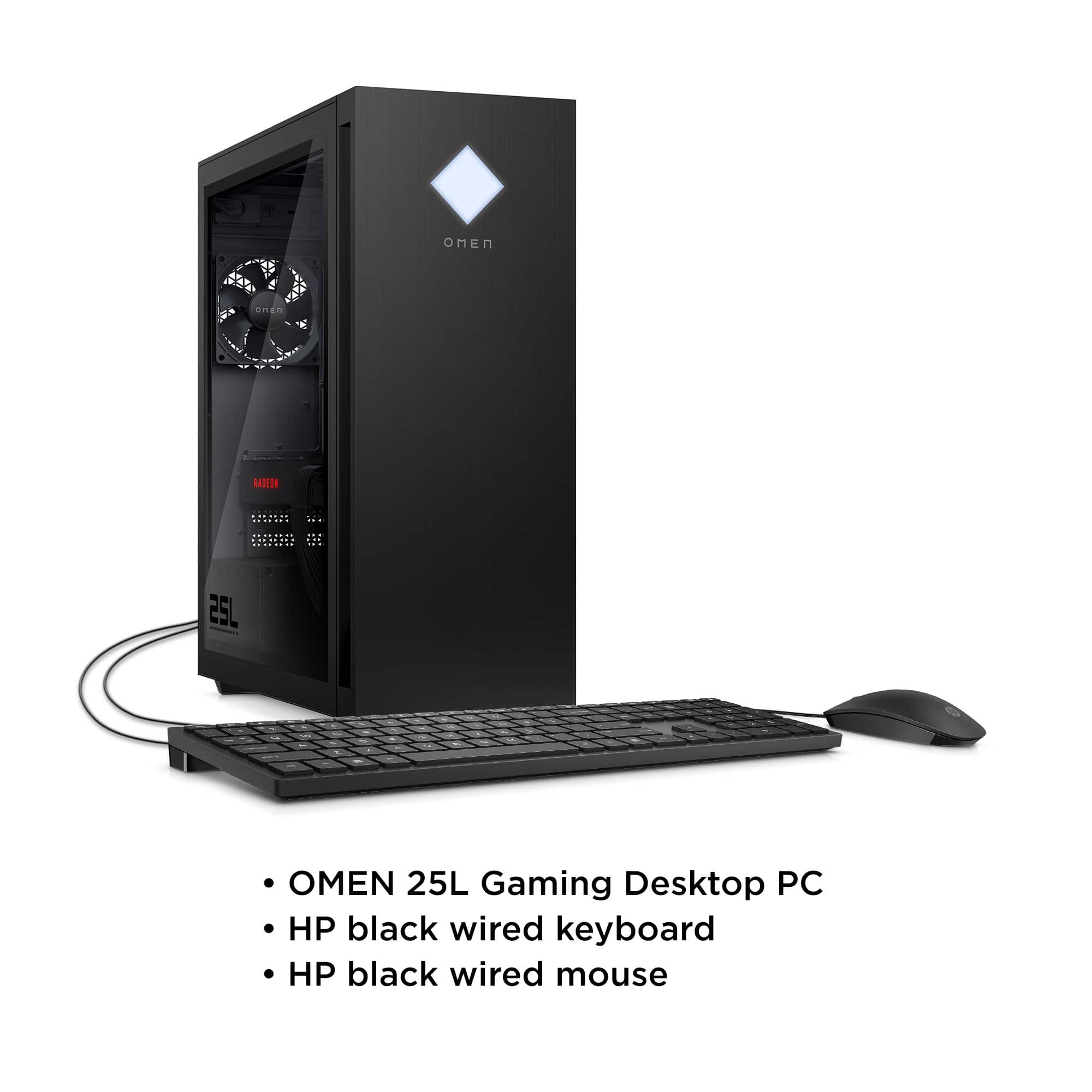 Best Buy: HP OMEN 25L Gaming Desktop AMD Ryzen 5 5600G 16GB Memory 