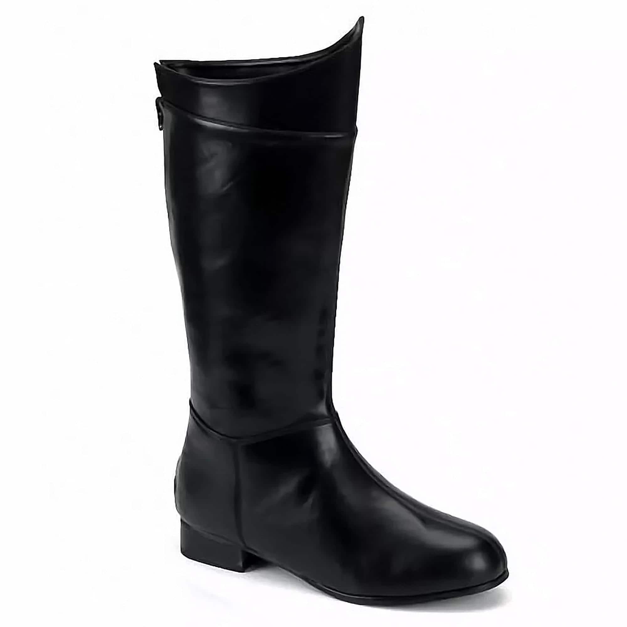 Ellie Shoes - Shazam Superhero Mens Costume Boots Size Large 12-13 - Black