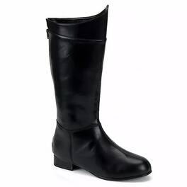 Ellie Shoes - Shazam Superhero Mens Costume Boots Size Large 12-13 - Black