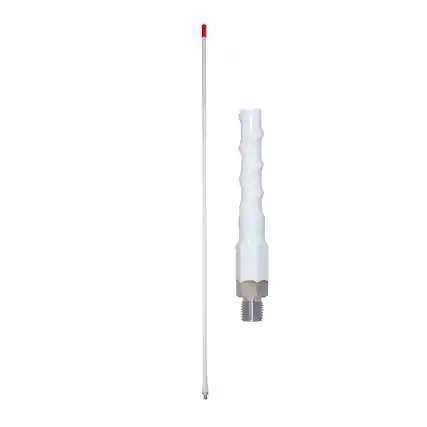 Front. Tram - Tram 3-W-HC 1,500-Watt 26-MHz to 29-MHz Fiberglass Whip CB AM/FM/SSB Antenna (3 Ft.; White) - White.