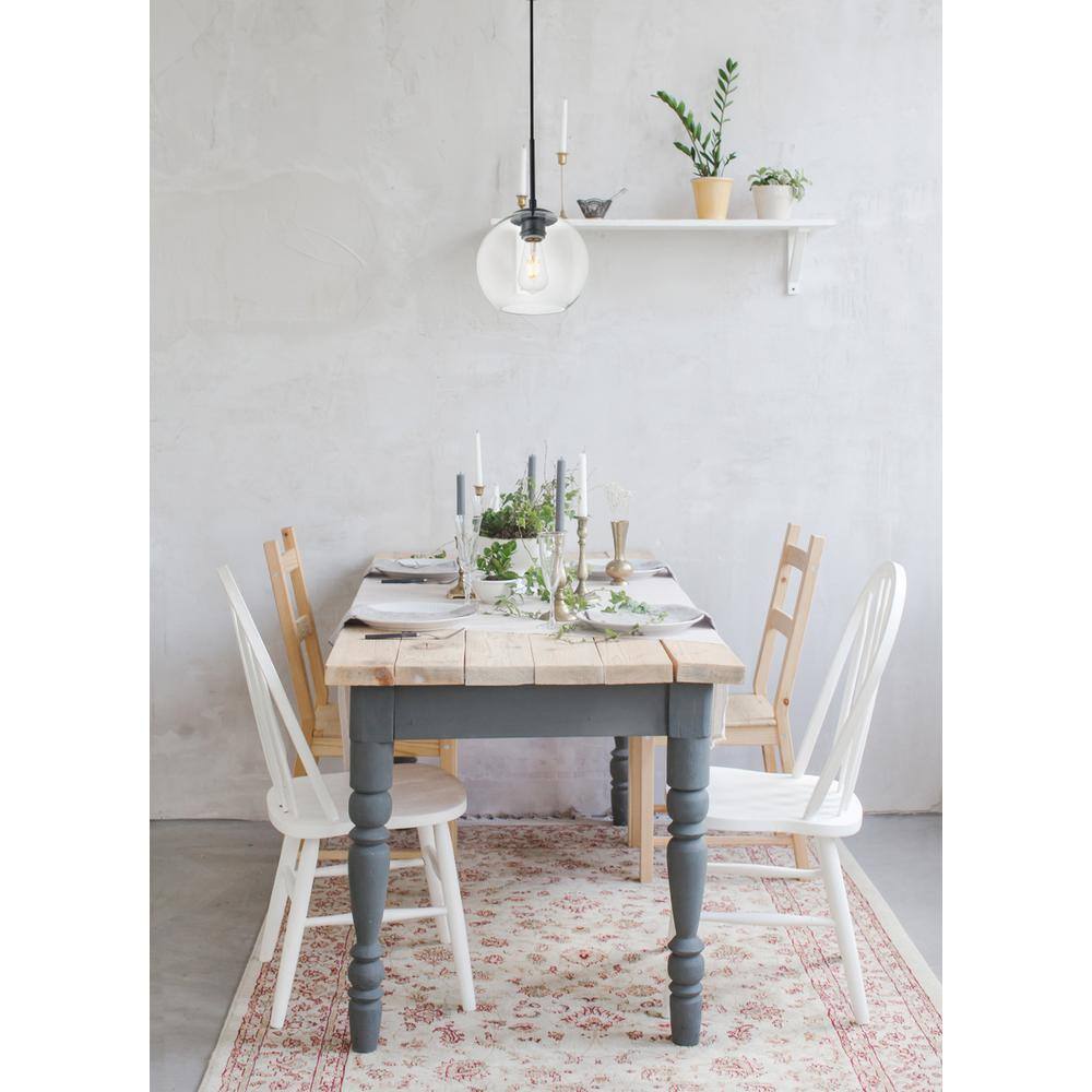Angle. Living District - Baxter 1 Light Brass Pendant With Clear Glass - Brass And Clear.