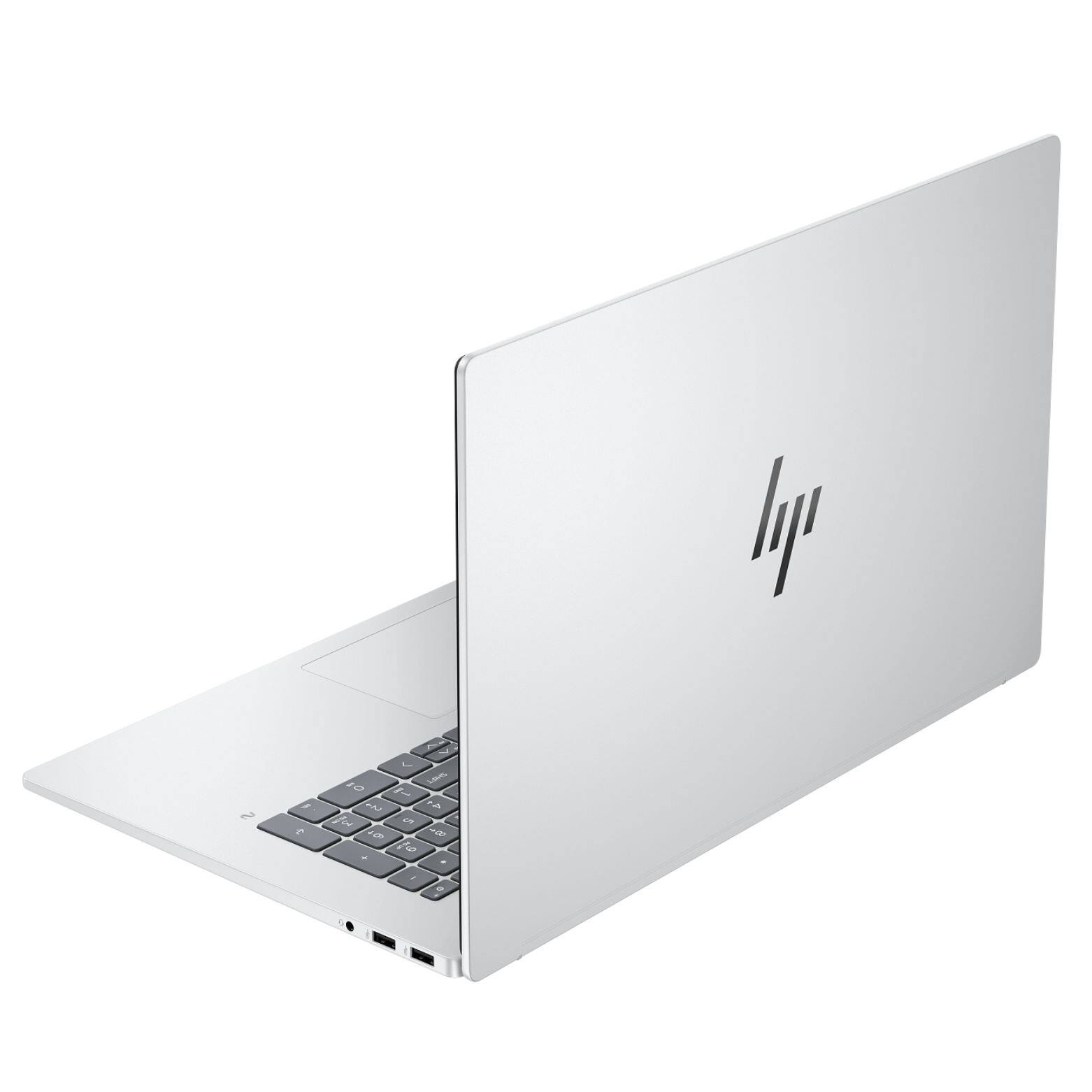 Alt View 3. HP - OmniBook 7 17.3" FHD Touch Copilot+ Intel Ultra 7 258V 3.7 GHz up to 4.8 GHz 32GB RAM 1TB SSD RTX 4050 Windows 11 Home - Silver.