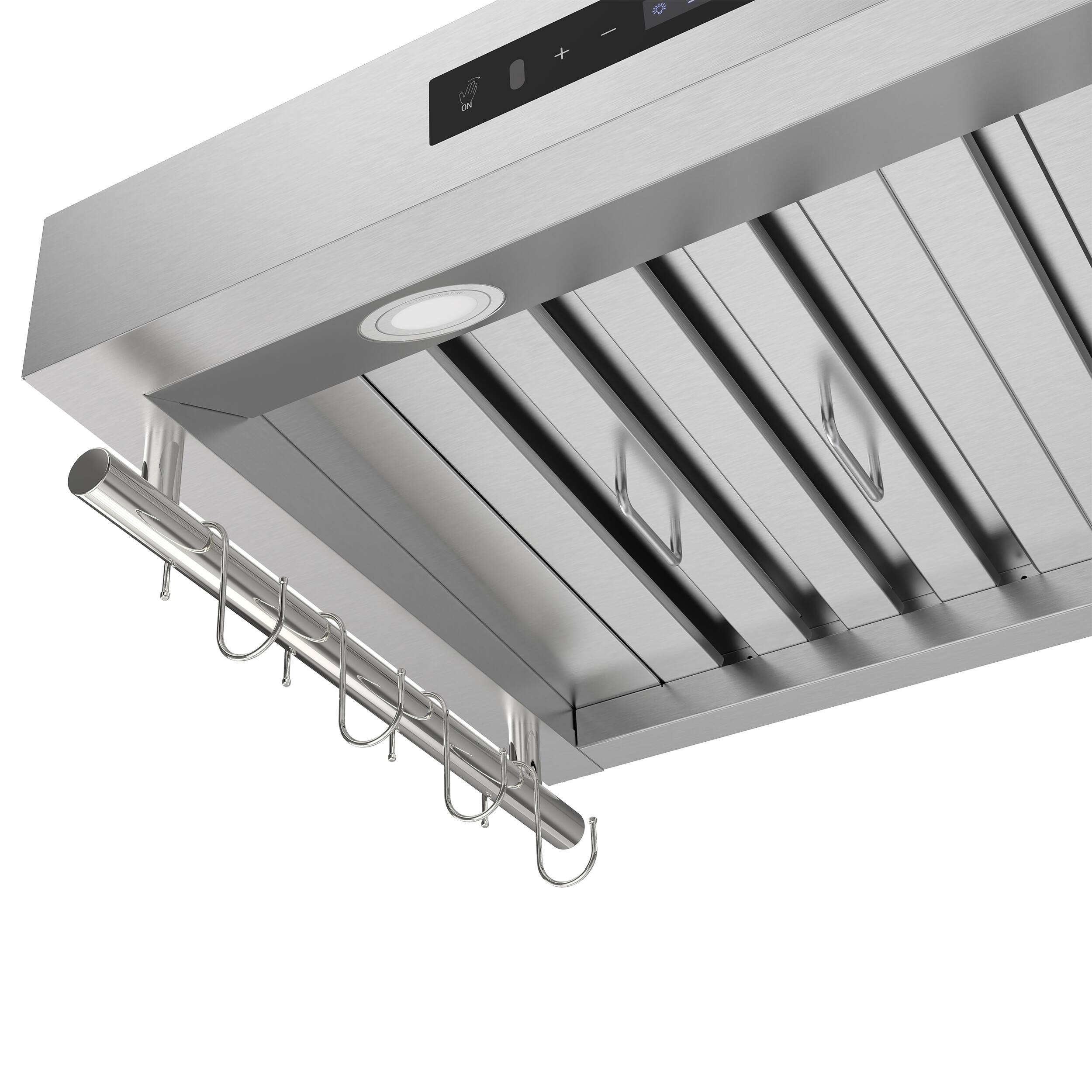 Alt View 6. Forno Appliances - Venezia 30" Wall-Mounted Range Hood with Touch Controls and Baffle Filters - Stainless Steel.