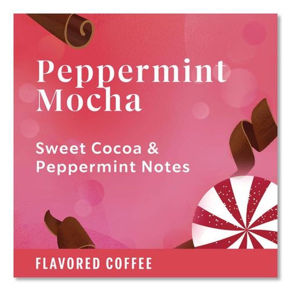 Peppermint Mocha  
Sweet Cocoa & Peppermint Notes  
Flavored Coffee