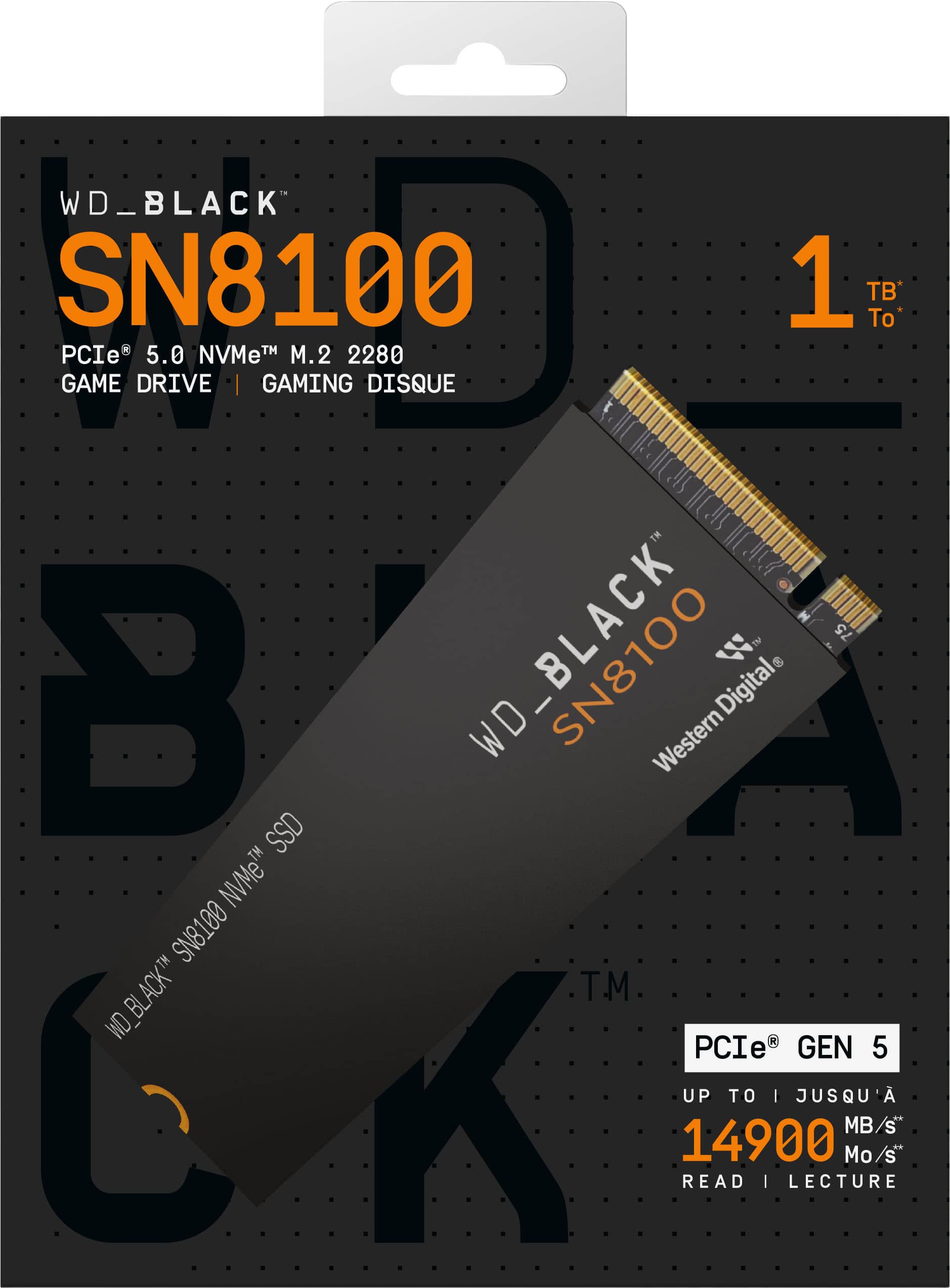 WD BLACK SN8100 1TB Non Heatsink Internal SSD Gen 5x4 NVMe