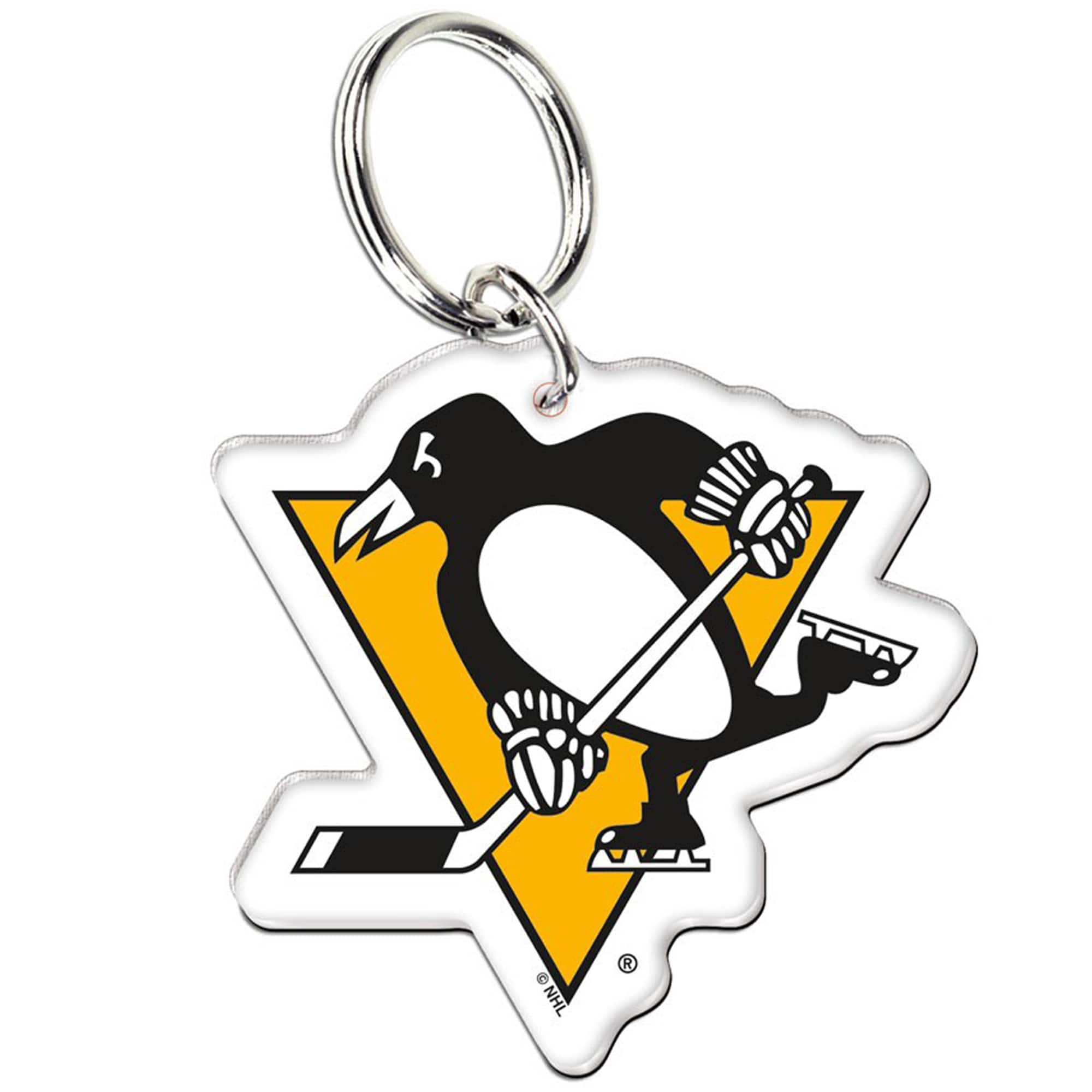 WinCraft - Pittsburgh Penguins Logo Premium Acrylic Keychain - Multicolor